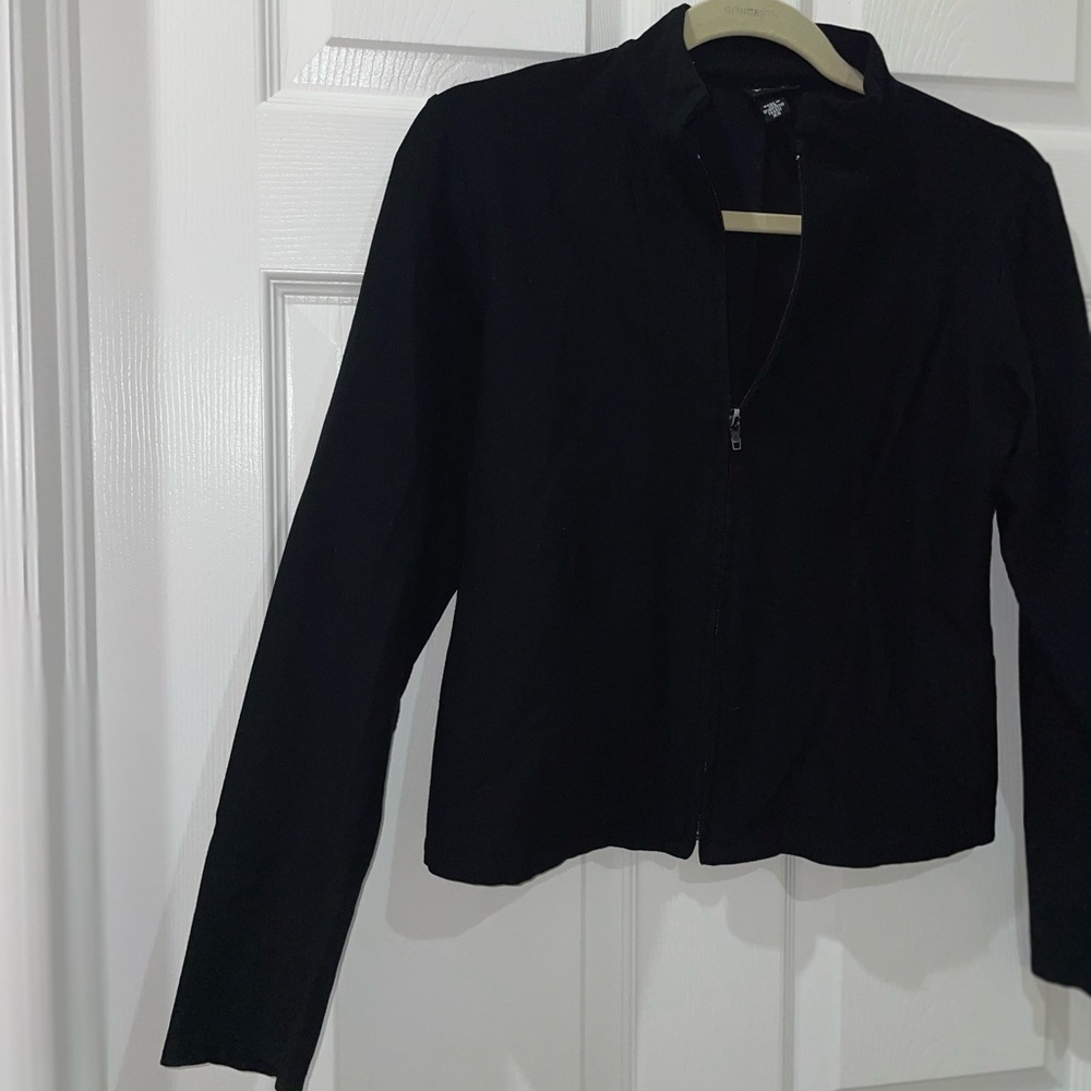 Eileen Fisher full zip BL jacker SZ XS - Picture 5 of 7